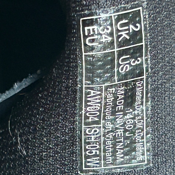 Kids Doc Marten Zavala lace up combat boots sz US 3/ Uk 2/ Eu 34 - Picture 6 of 7